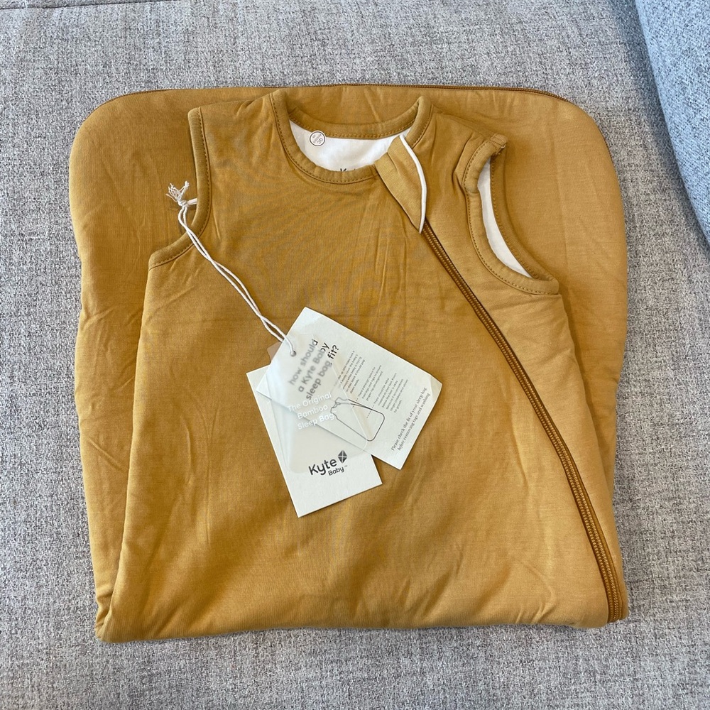New with tags Kyte Baby Mustard Sleep Sack 1.0 TOG small